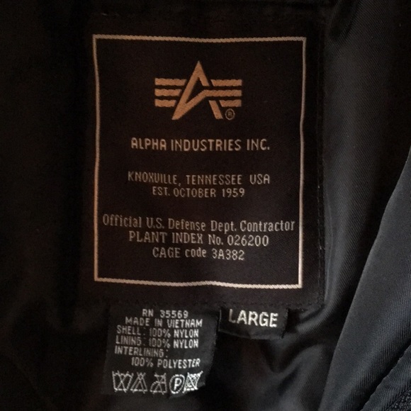 Alpha Industries military bomber jacket - Picture 3 of 5